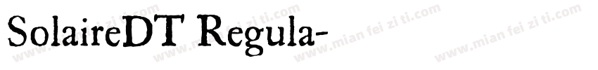 SolaireDT Regula字体转换